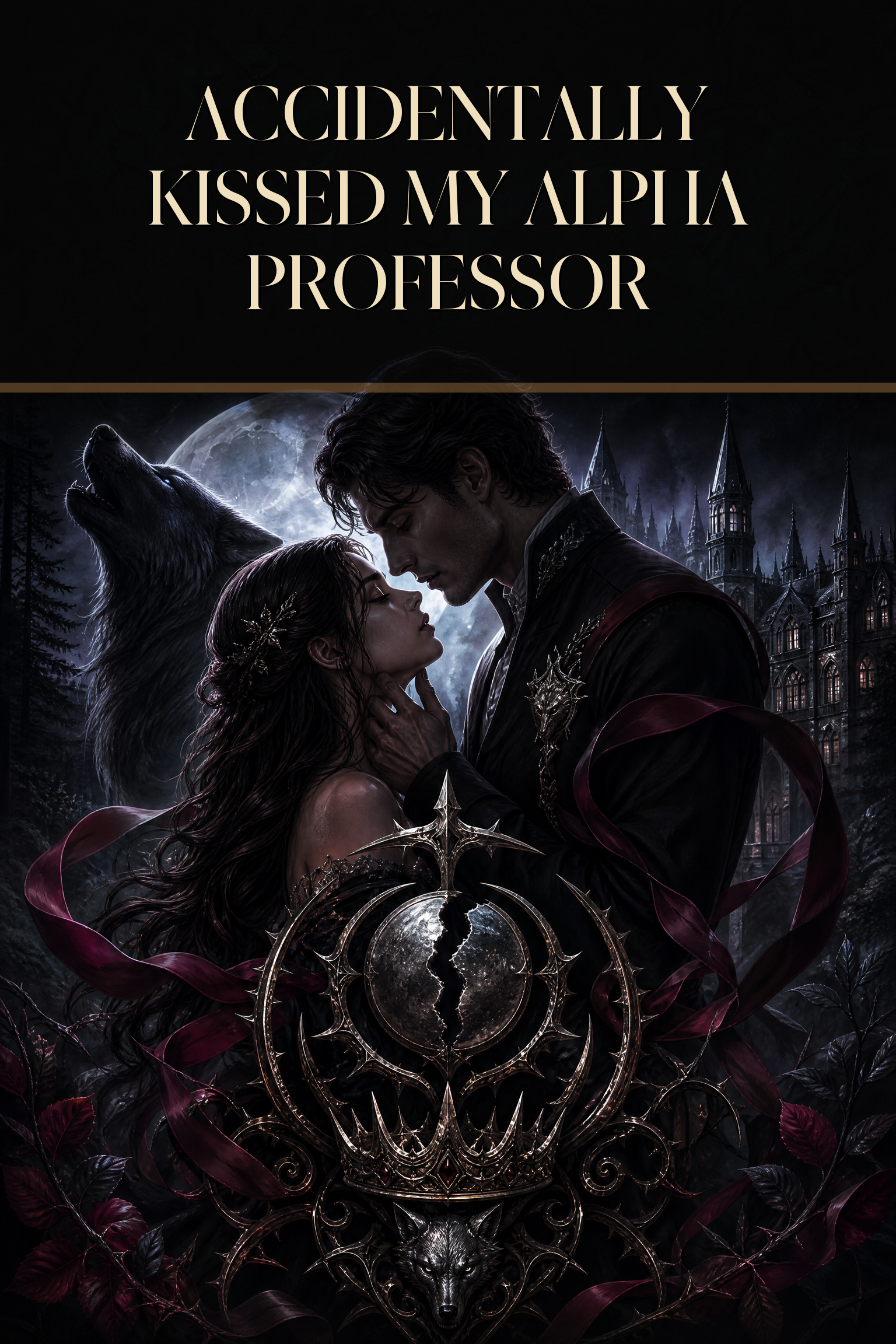 Accidentally Kissed My Alpha Professor - Blackcrest Books cover art