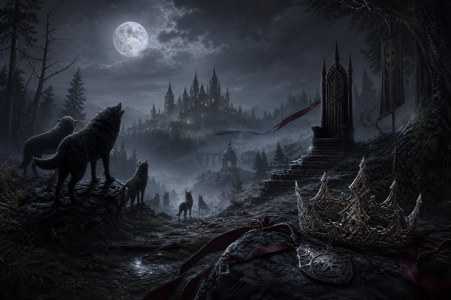 Accidentally Marked By The Alpha King - Blackcrest Books mood artwork