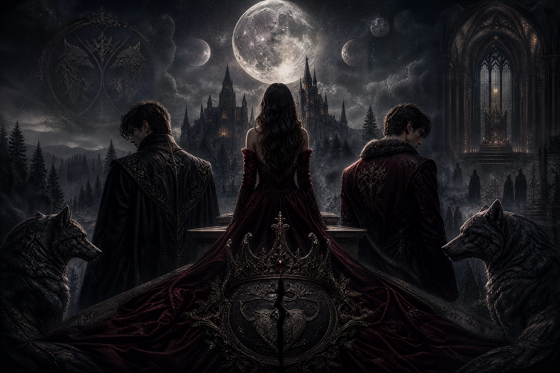 After Cheated By Alpha Boyfriend, I Mated To The Lycan King - Blackcrest Books mood artwork