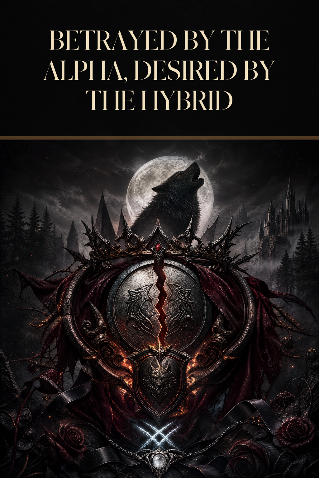 Betrayed By The Alpha, Desired By The Hybrid - Blackcrest Books cover art
