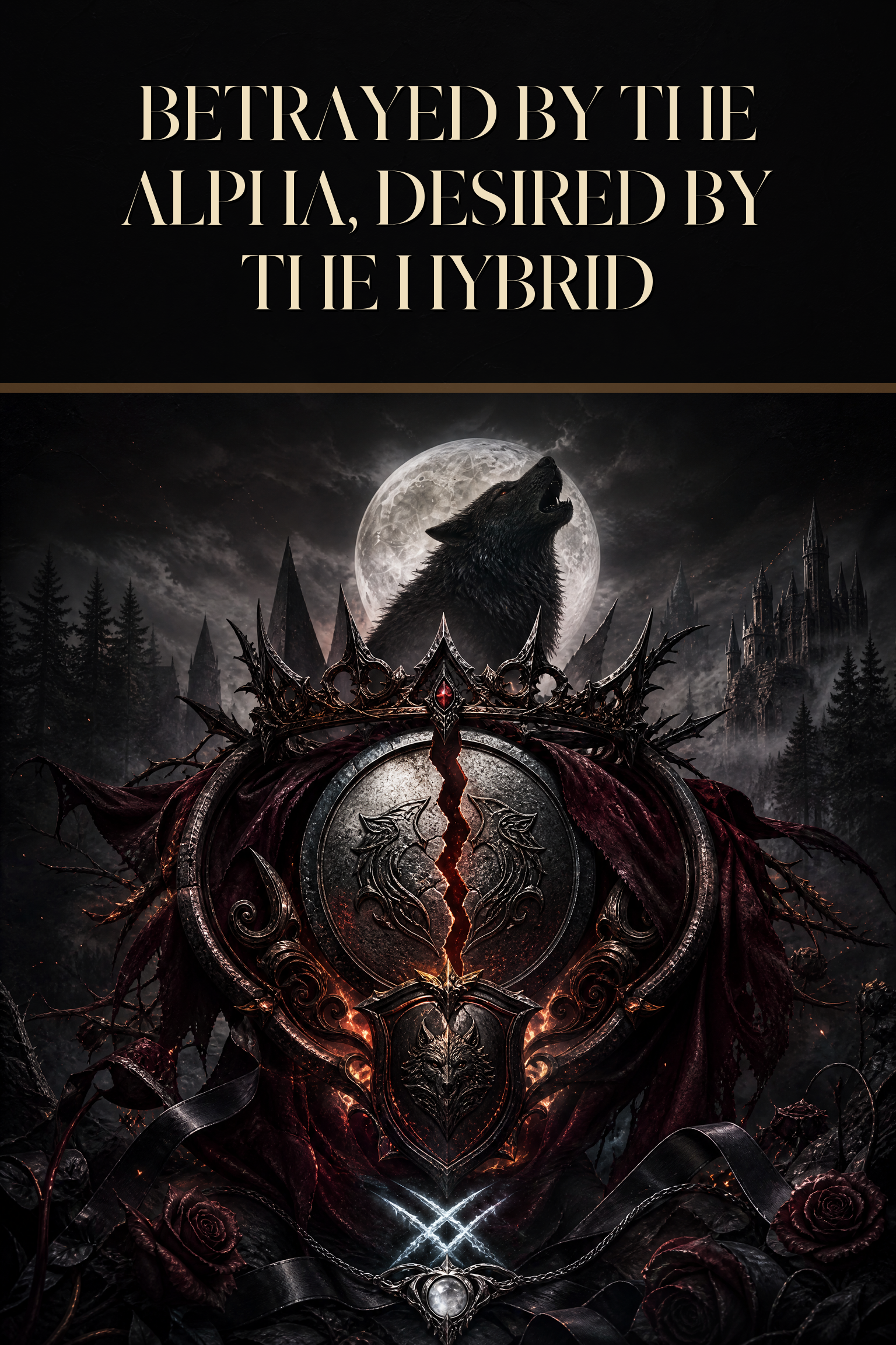 Betrayed By The Alpha, Desired By The Hybrid - Blackcrest Books cover art