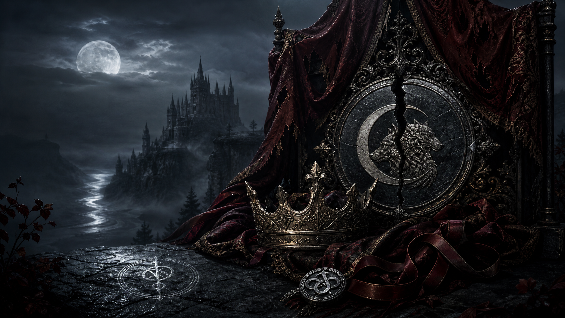 Chosen By The Cursed Alpha King - Blackcrest Books blog artwork
