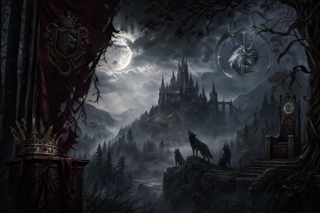 Chosen By The Cursed Alpha King - Blackcrest Books mood artwork