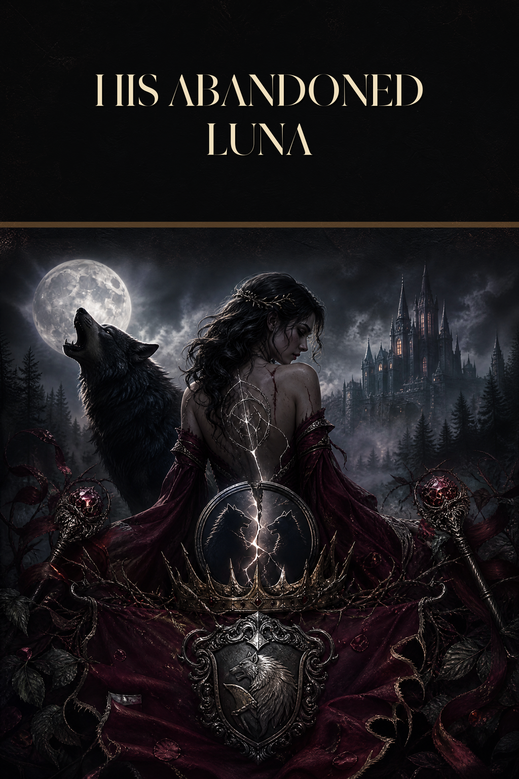 His Abandoned Luna - Blackcrest Books cover art
