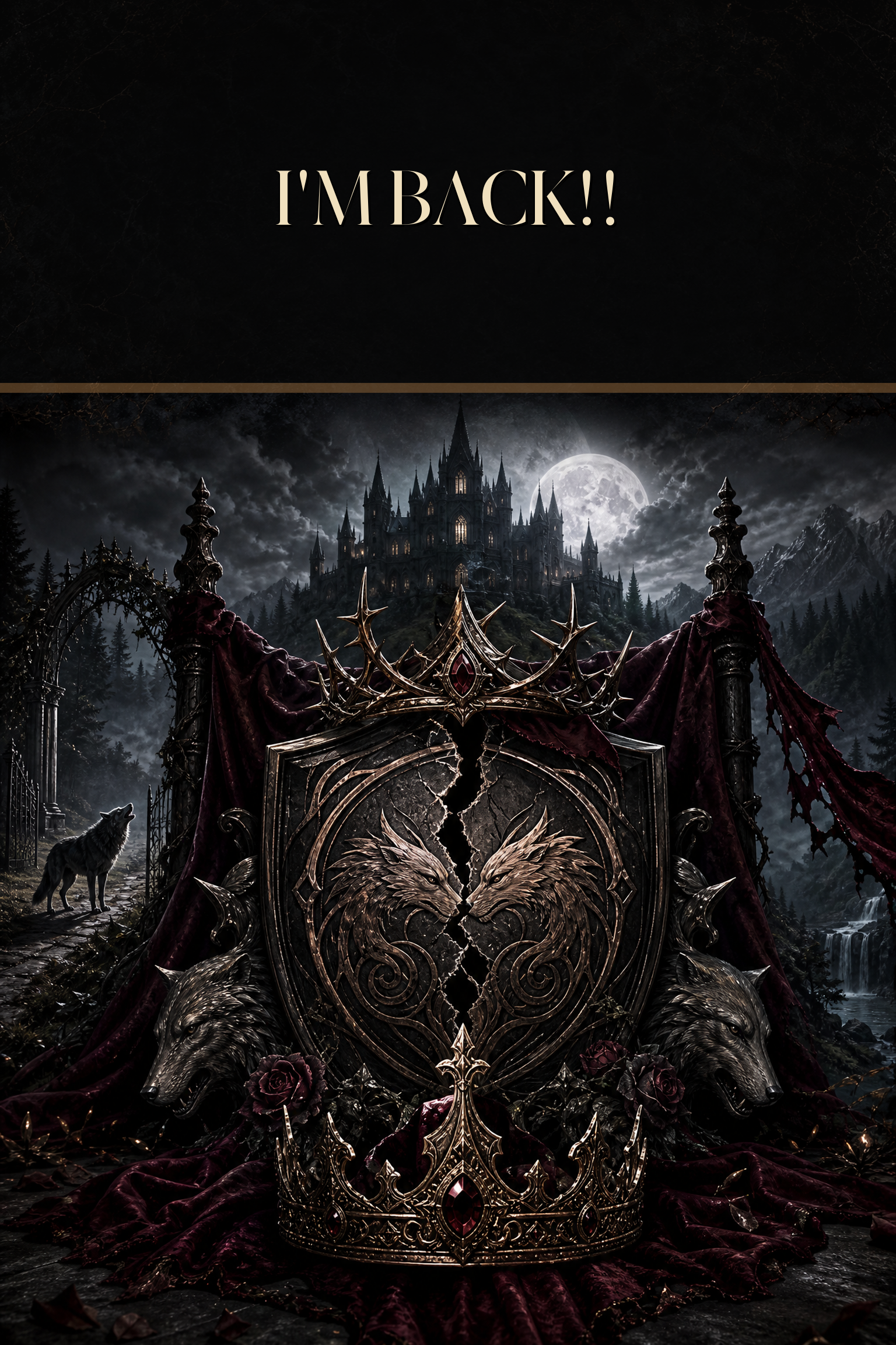 I'm BACK!! - Blackcrest Books cover art