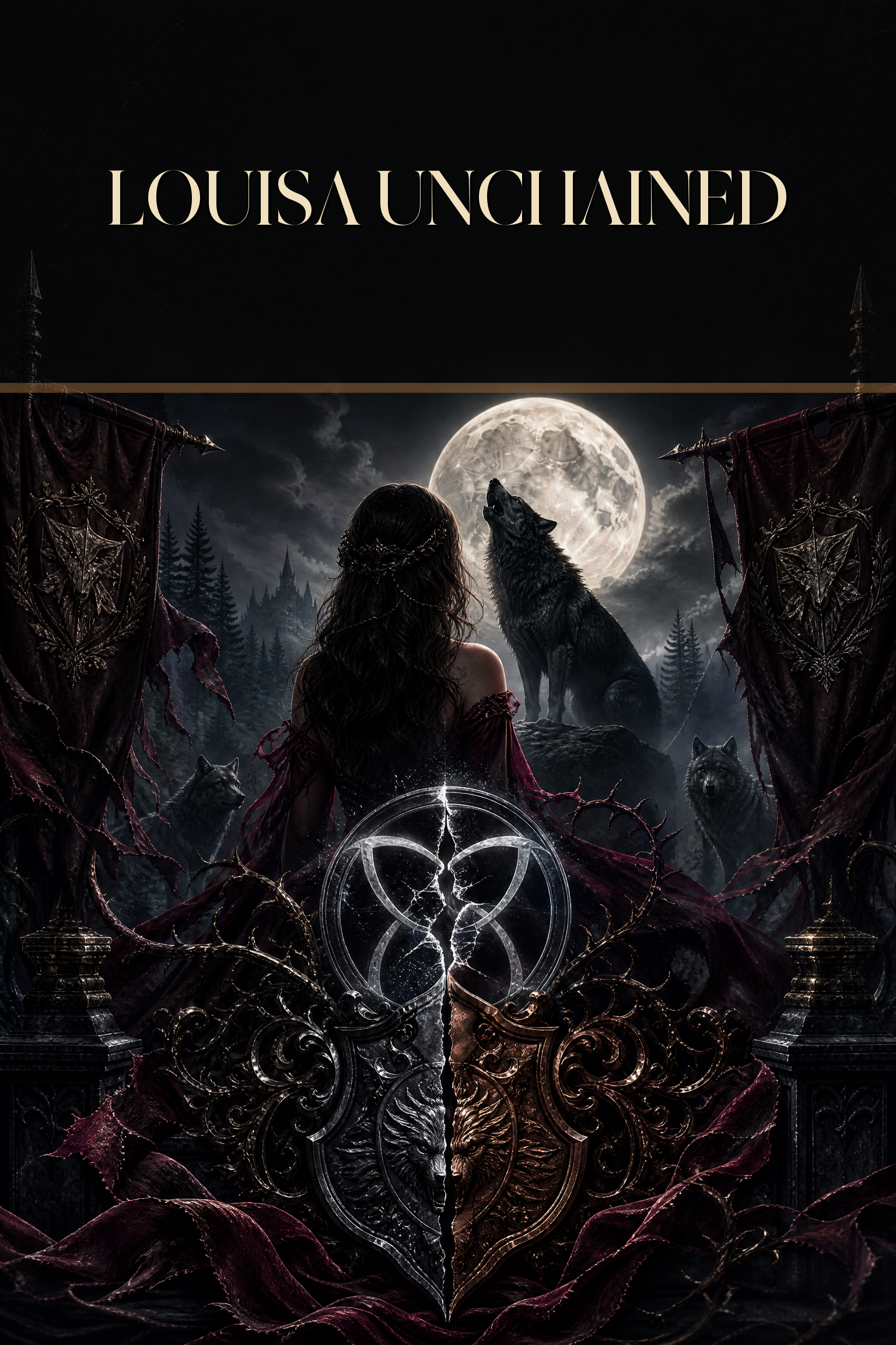 Louisa Unchained - Blackcrest Books cover art