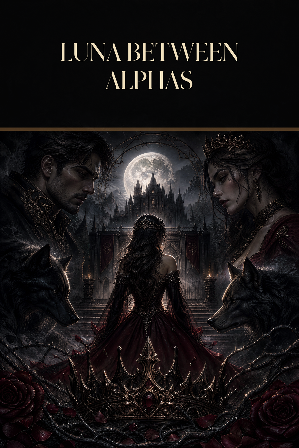 Luna Between Alphas - Blackcrest Books cover art