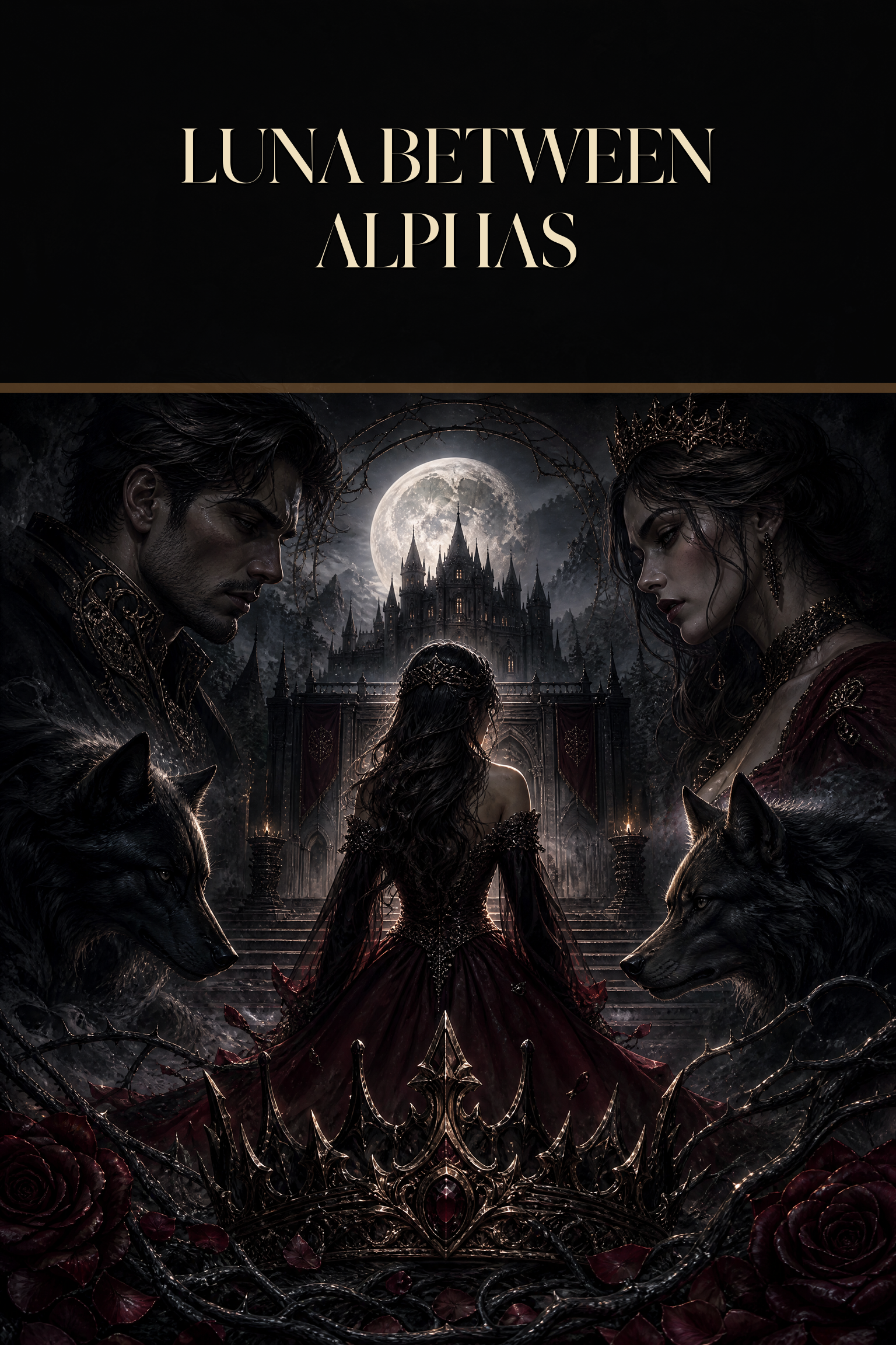 Luna Between Alphas - Blackcrest Books cover art