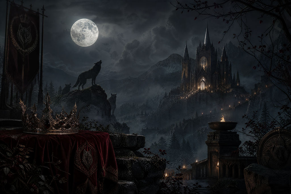 Luna Between Alphas - Blackcrest Books mood artwork