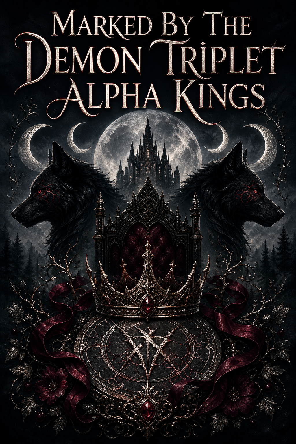 Marked By The Demon Triplet Alpha Kings - Blackcrest Books cover art