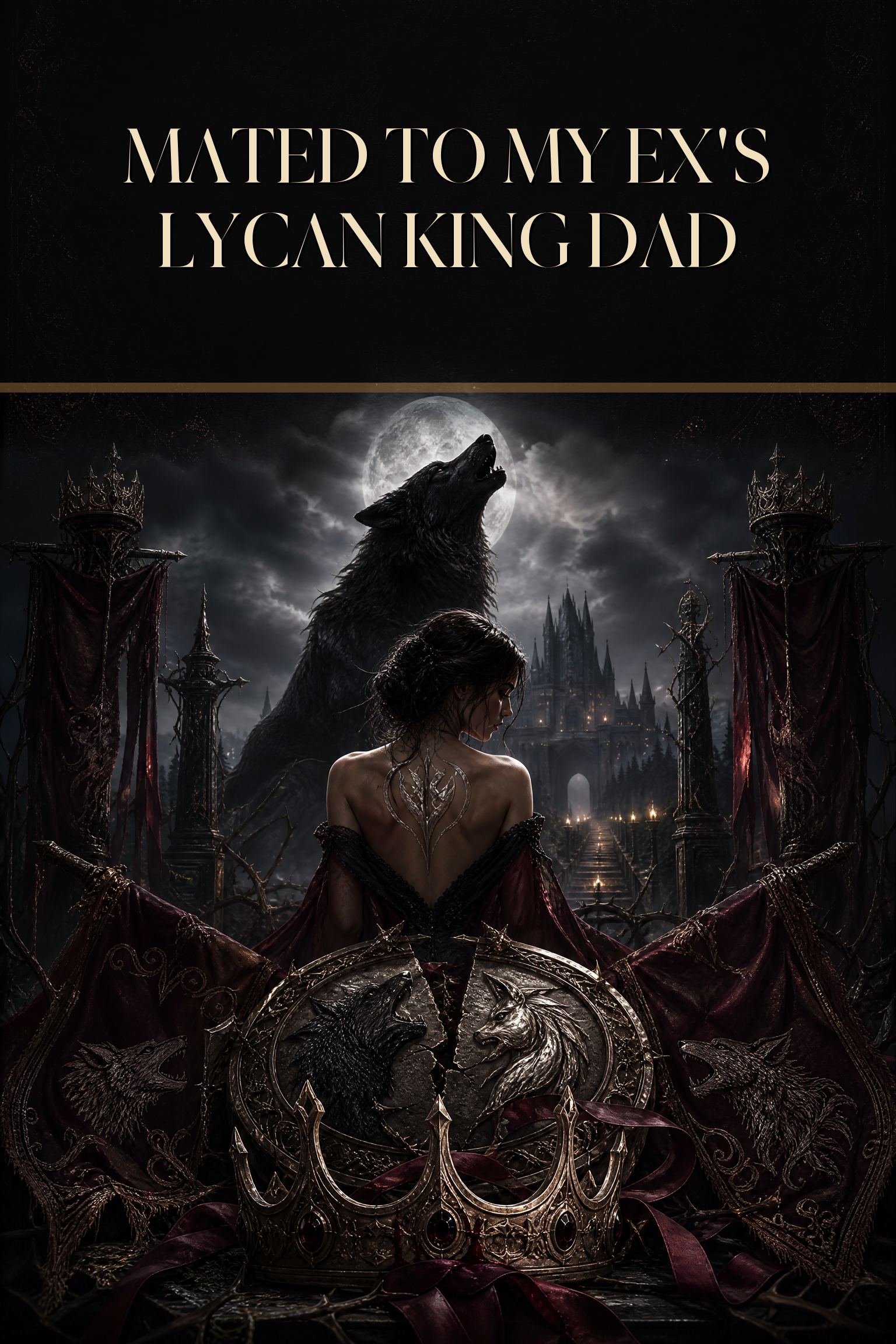 Mated To My Ex's Lycan King Dad - Blackcrest Books preview cover image