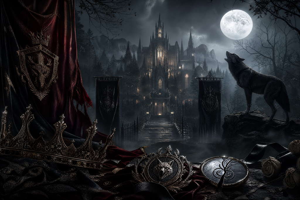Mated To My Ex's Lycan King Dad - Blackcrest Books mood artwork