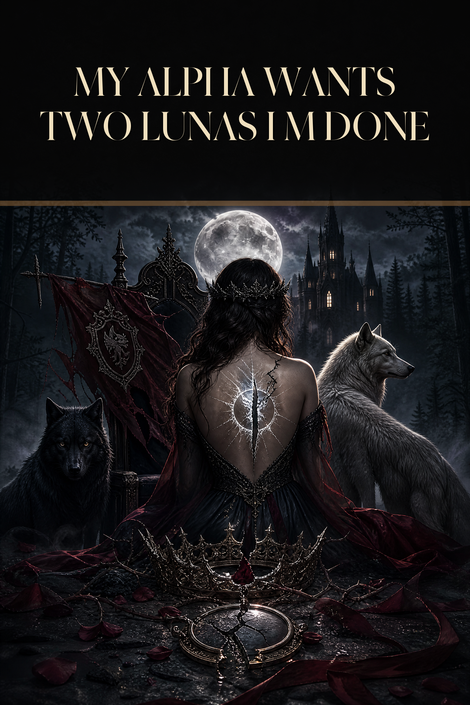 My Alpha Wants Two Lunas I m Done - Blackcrest Books preview cover image