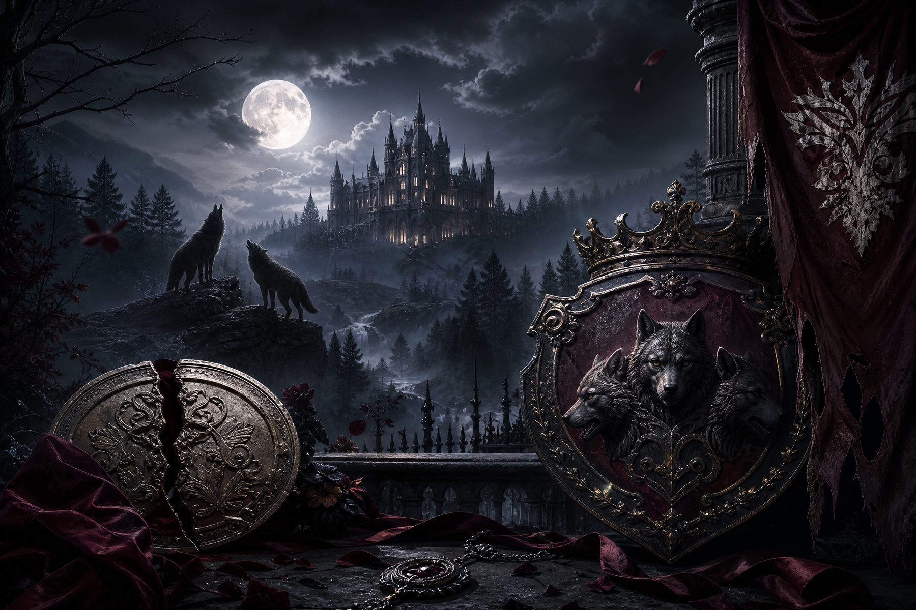 My Mate Has Two Wolves - Blackcrest Books mood artwork