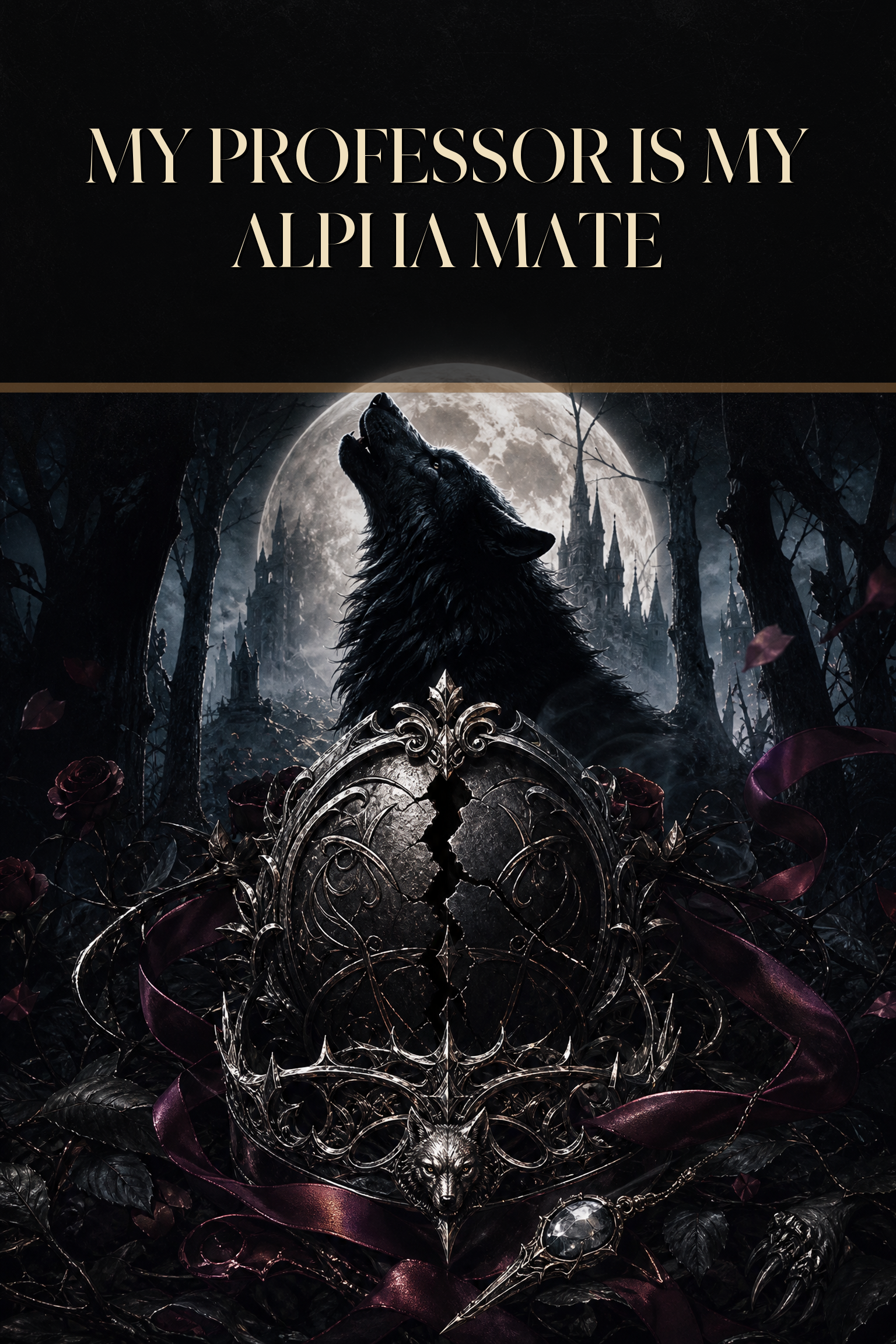 My Professor Is My Alpha Mate - Blackcrest Books cover art
