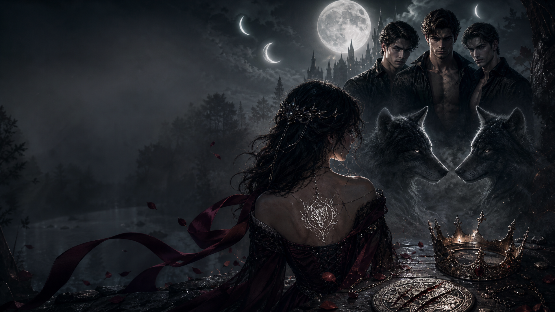 My Triplet Alpha Stepbrother Mates - Blackcrest Books blog artwork