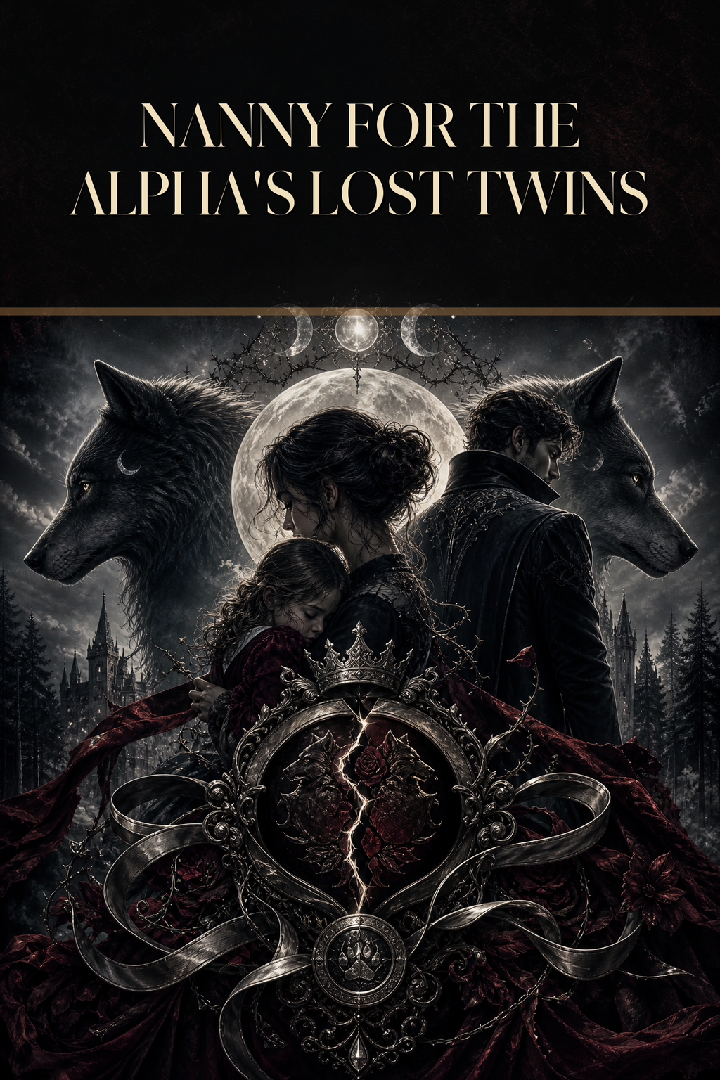 Nanny For The Alpha's Lost Twins - Blackcrest Books cover art