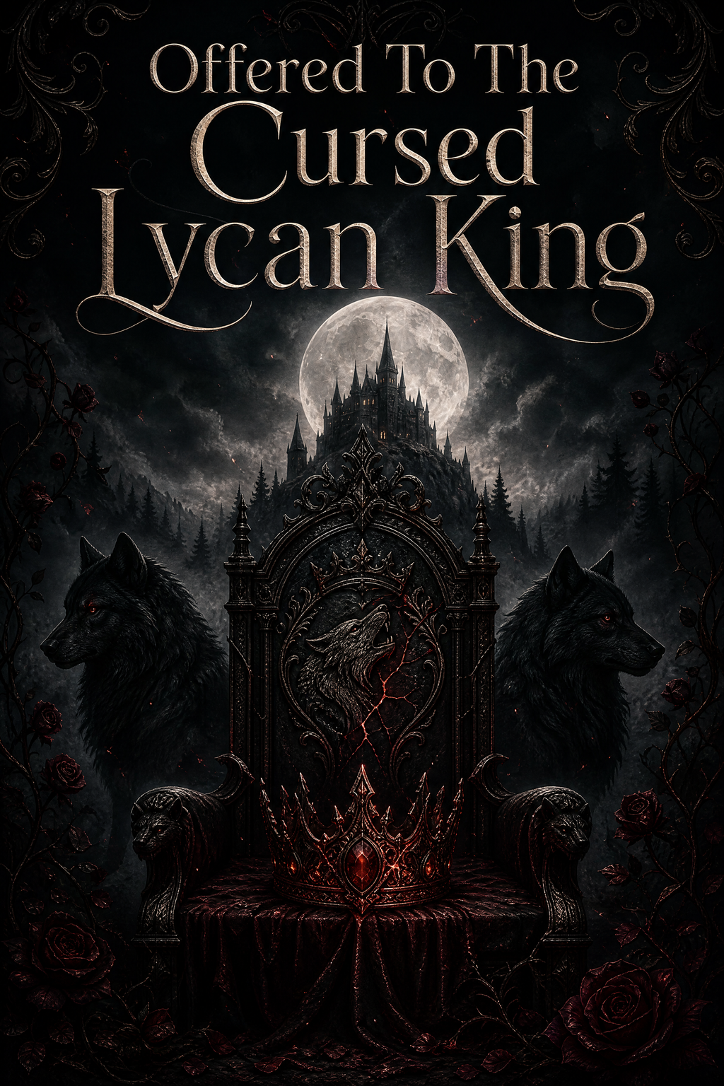 Offered To The Cursed Lycan King - Blackcrest Books cover art