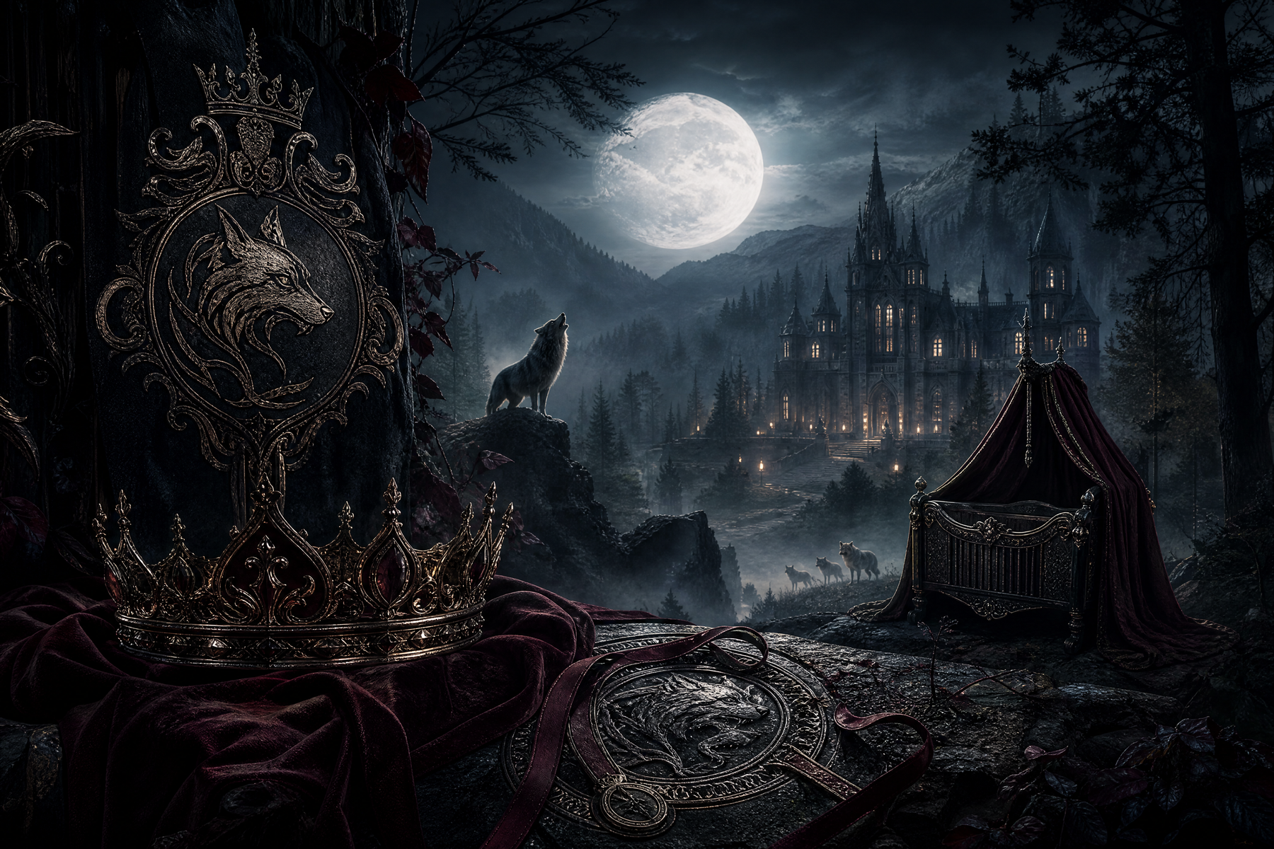Oops, The Alpha King Wants Me And My Baby! - Blackcrest Books mood artwork