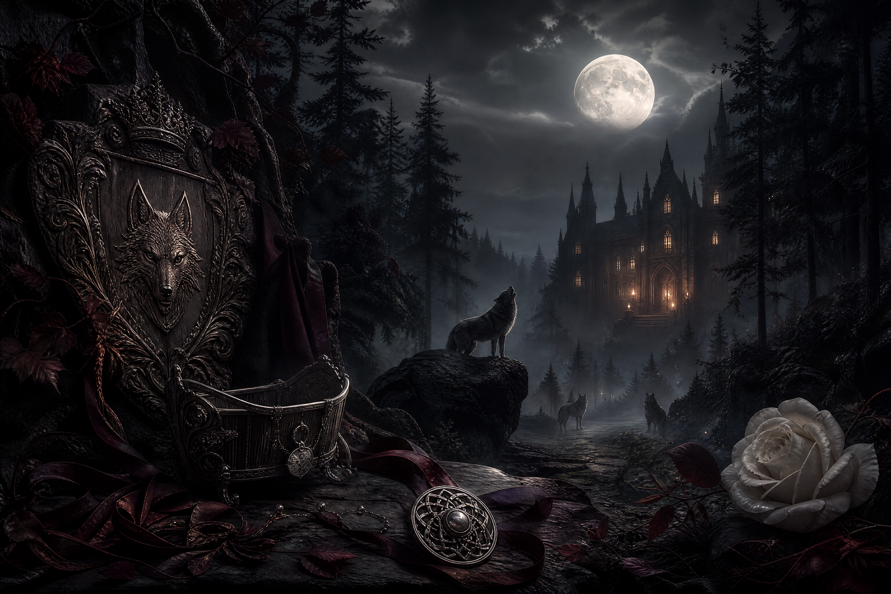 Pregnant After One Night With The Lycan - Blackcrest Books mood artwork