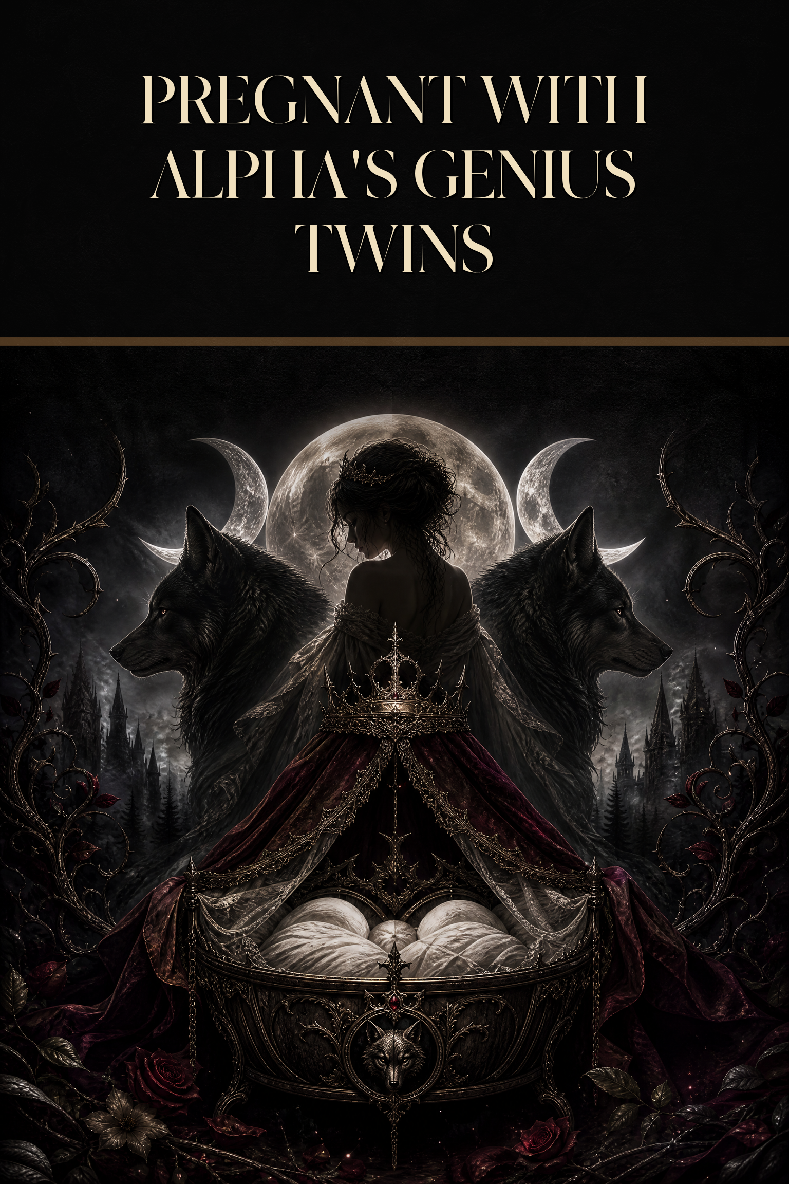 Pregnant With Alpha's Genius Twins - Blackcrest Books cover art