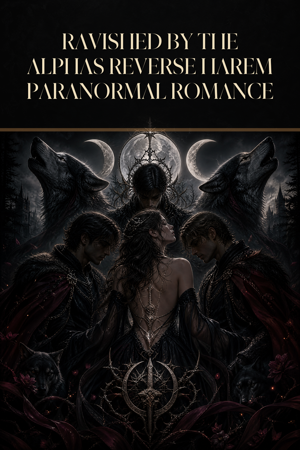 Ravished By The Alphas Reverse Harem Paranormal Romance - Blackcrest Books cover art