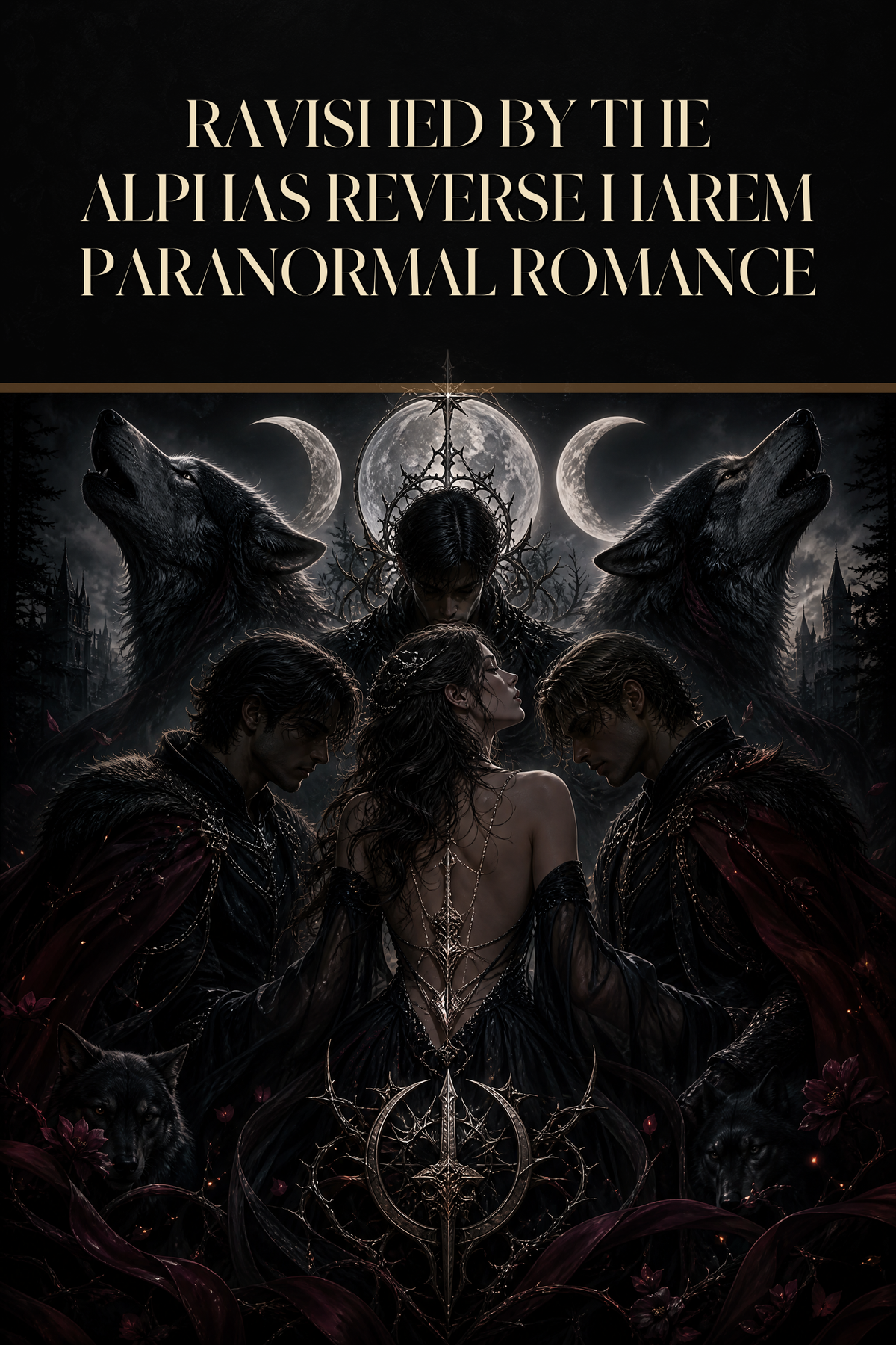 Ravished By The Alphas Reverse Harem Paranormal Romance - Blackcrest Books cover art