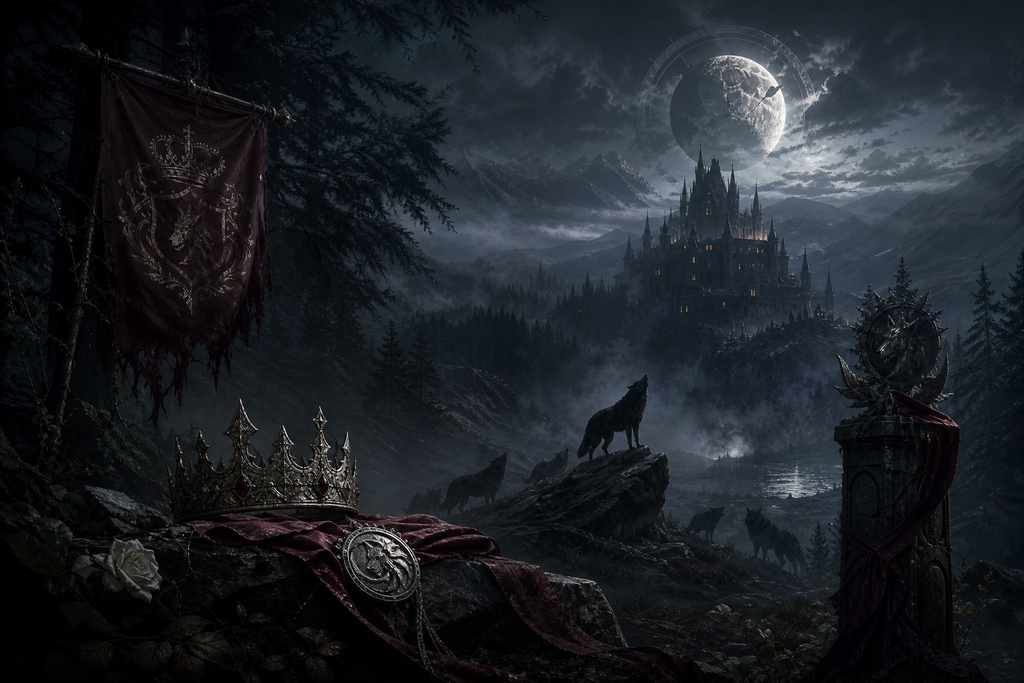 Reclaimed By The Lycan King: Too Late For Regret - Blackcrest Books mood artwork