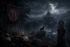 Reclaimed By The Lycan King: Too Late For Regret - Blackcrest Books mood artwork
