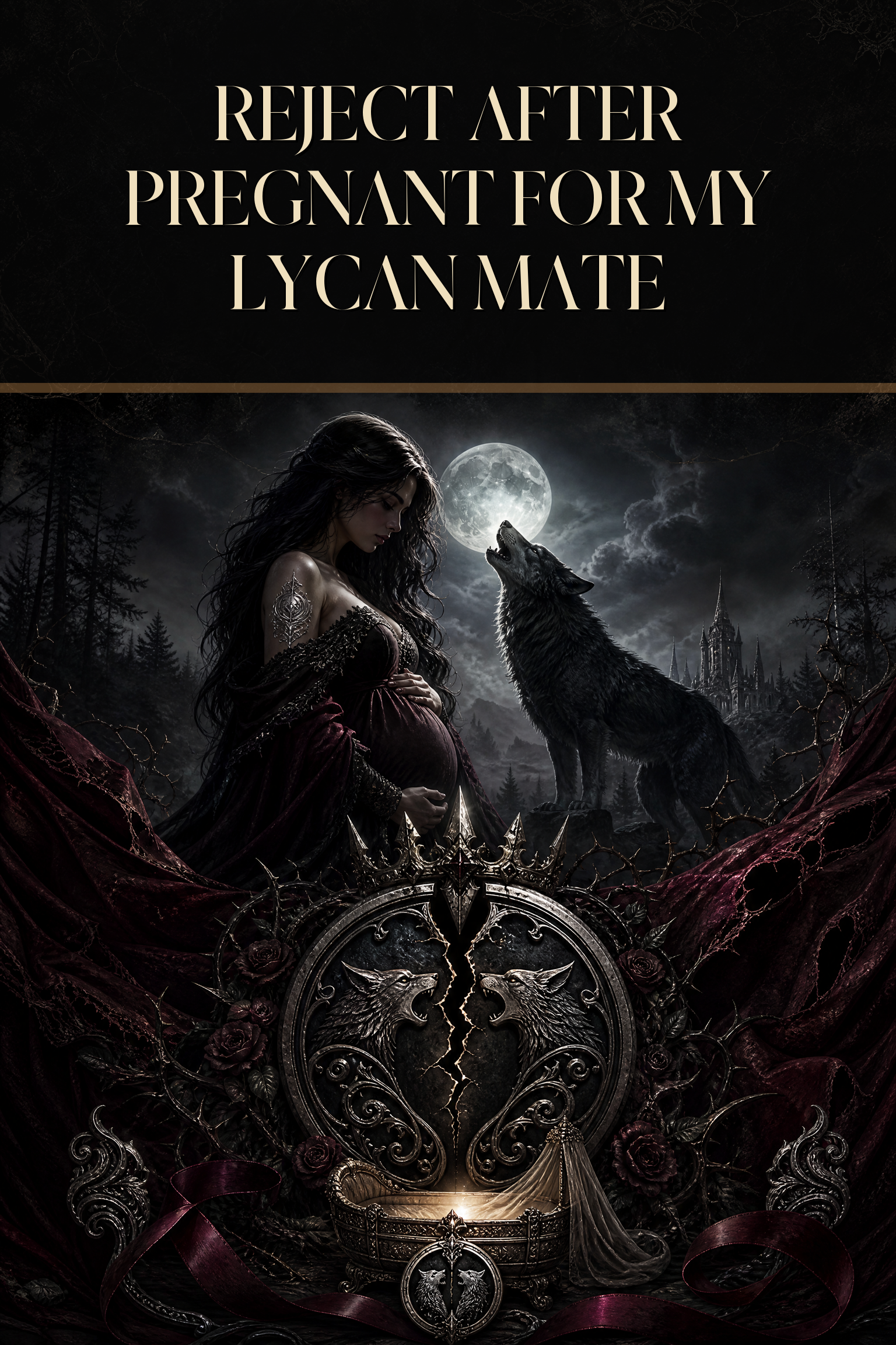 Reject After Pregnant For My Lycan Mate - Blackcrest Books cover art