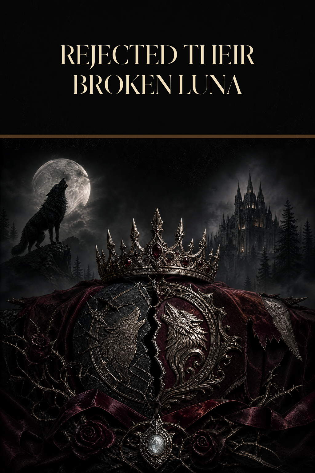 Rejected Their Broken Luna - Blackcrest Books cover art