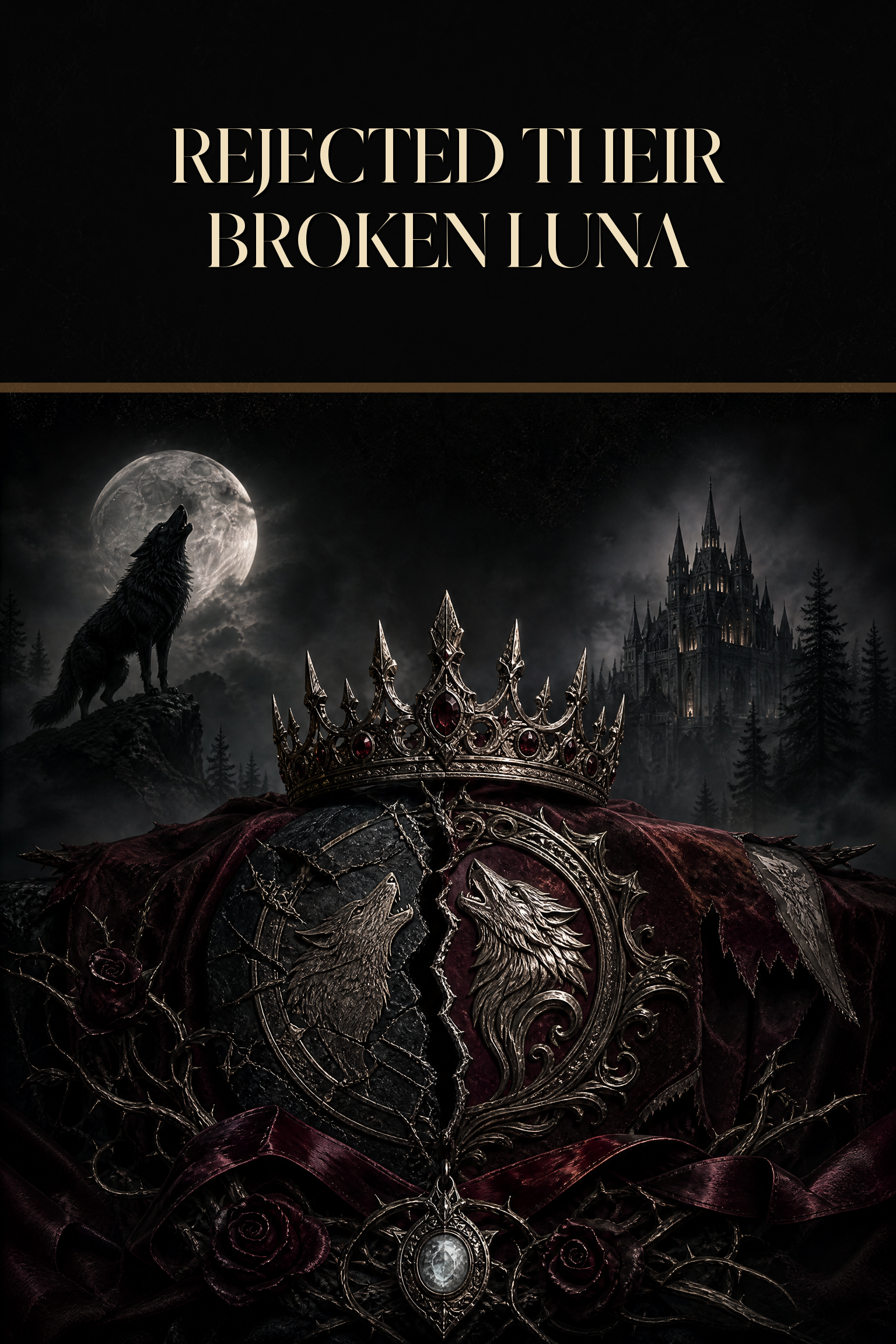 Rejected Their Broken Luna - Blackcrest Books cover art
