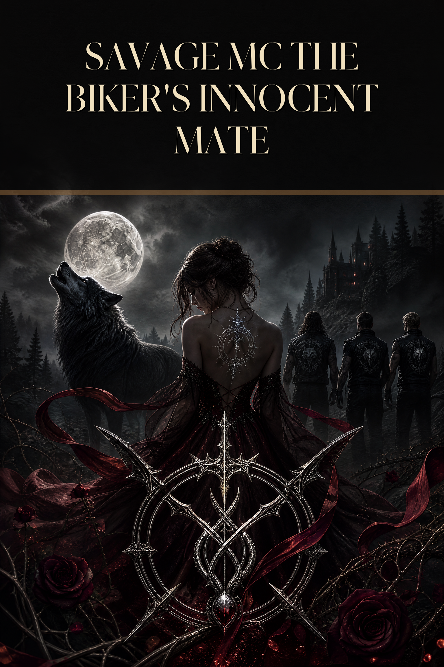 Savage Mc The Biker's Innocent Mate - Blackcrest Books cover art