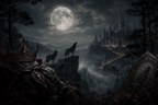Saved By The Lycan Prince - Blackcrest Books mood artwork