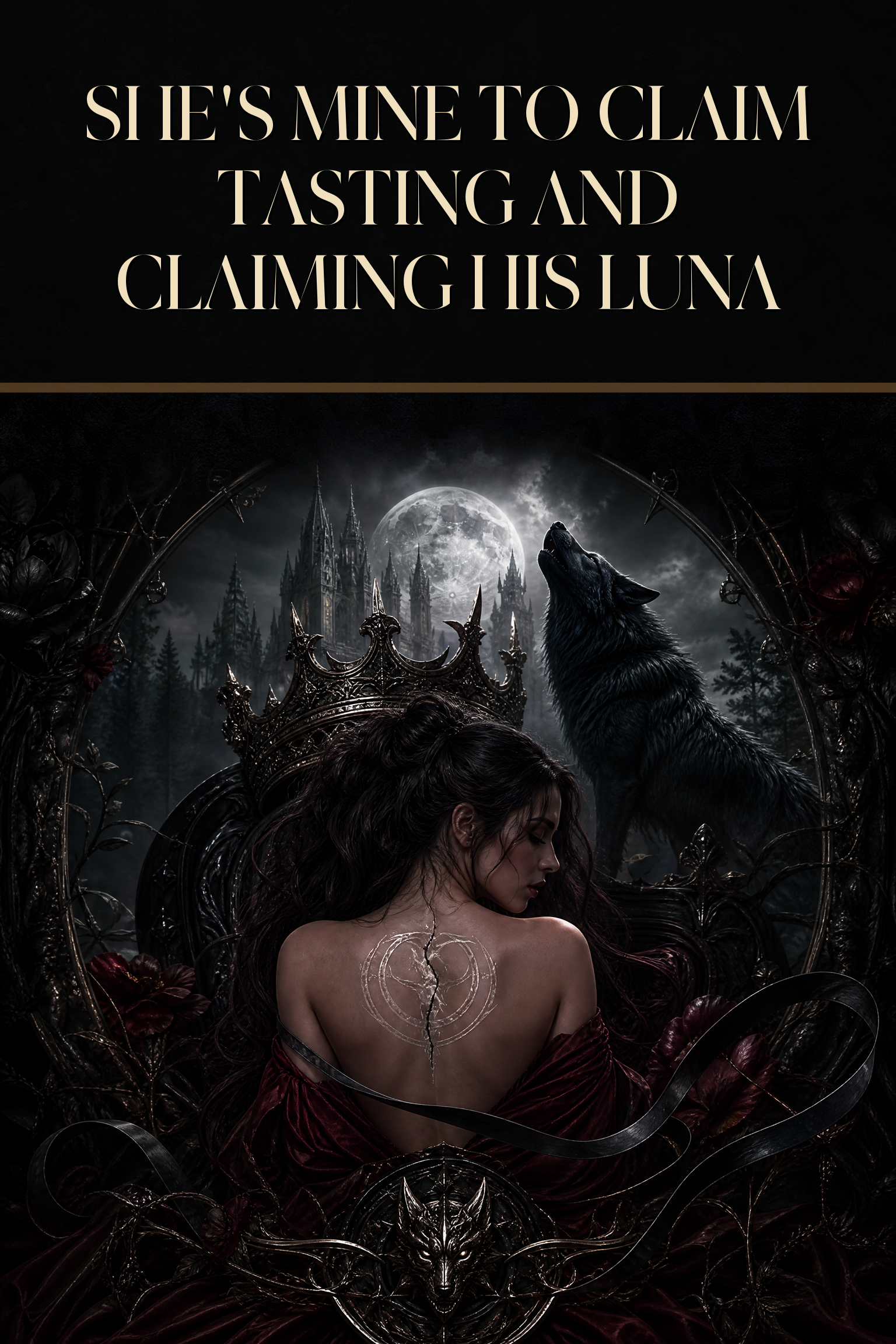 She's Mine To Claim Tasting And Claiming His Luna - Blackcrest Books cover art