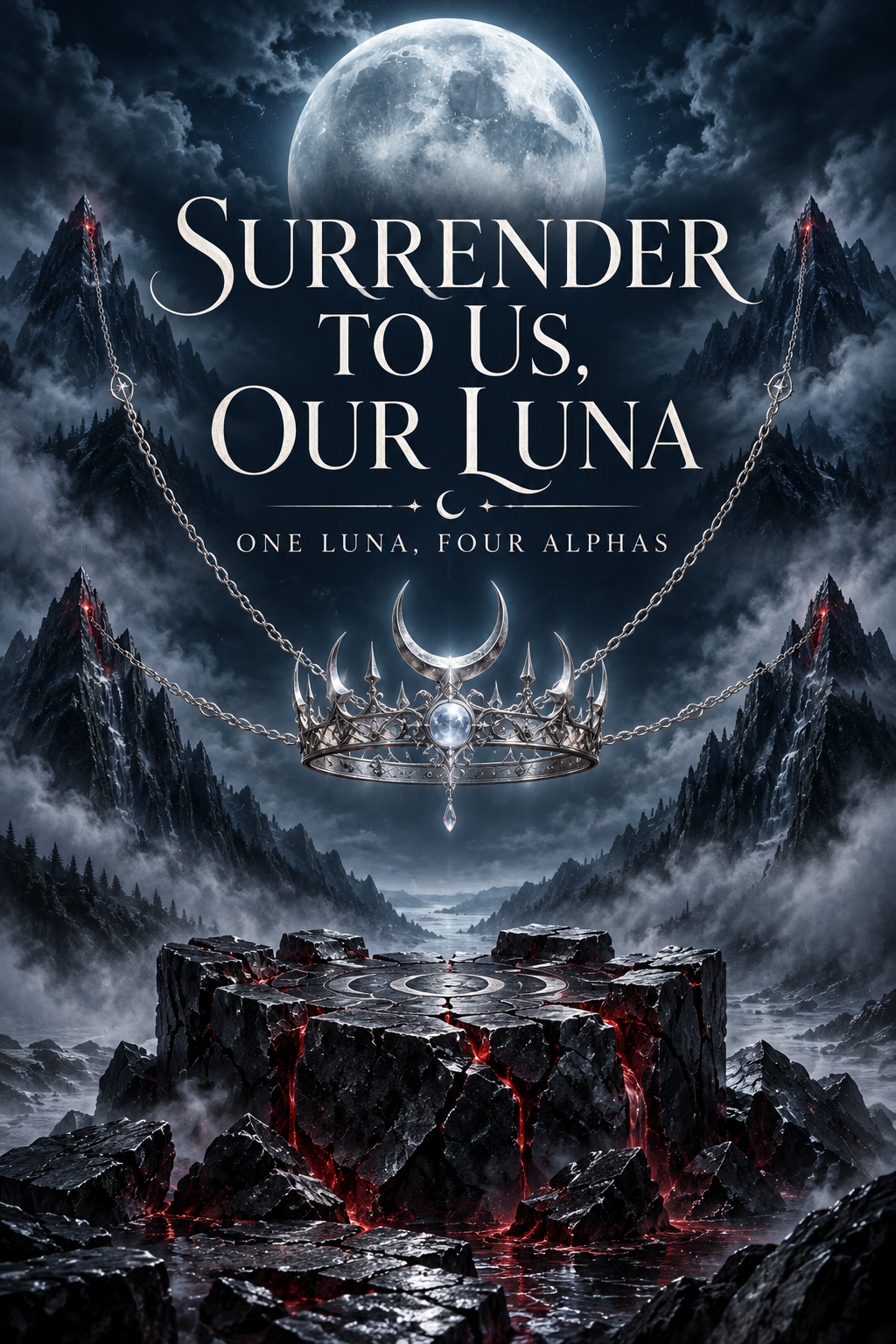 Surrender To Us, Our Luna (One Luna, Four Alphas) — title-only cover
