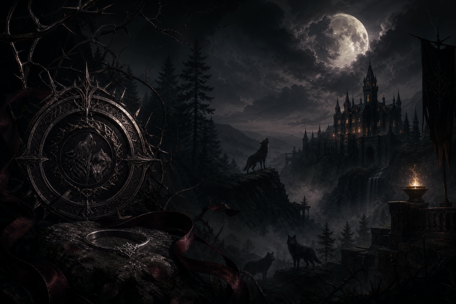 The Alpha's Curse - Blackcrest Books mood artwork