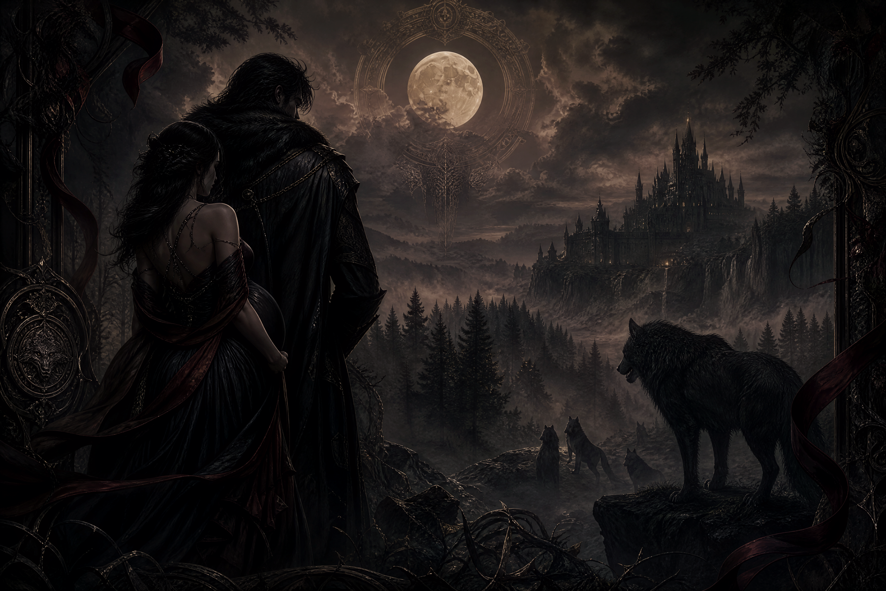 The Cursed Alpha's Fate - Blackcrest Books mood artwork