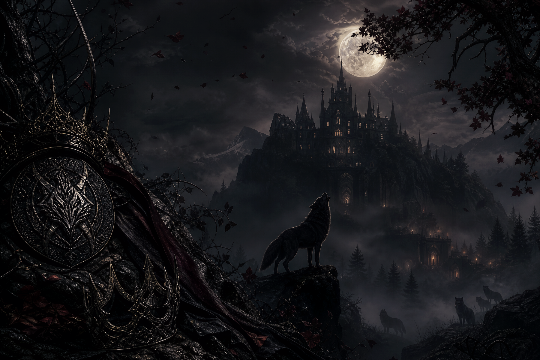 The Cursed Alpha's Mate - Blackcrest Books mood artwork