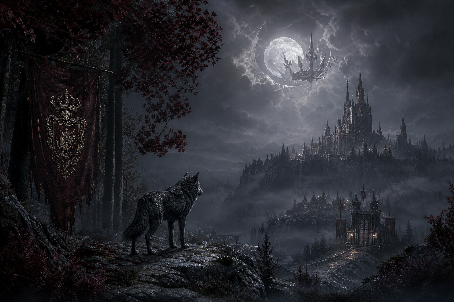 The Hunt For Lycan Queen - Blackcrest Books mood artwork