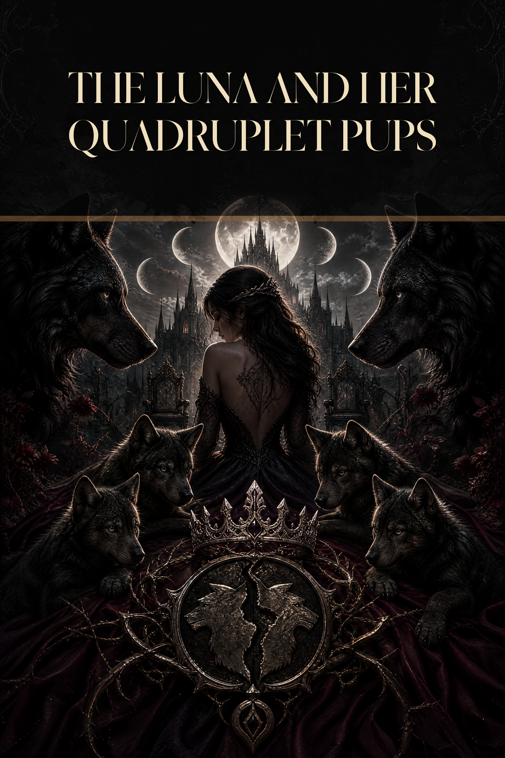 The Luna And Her Quadruplet Pups - Blackcrest Books cover art