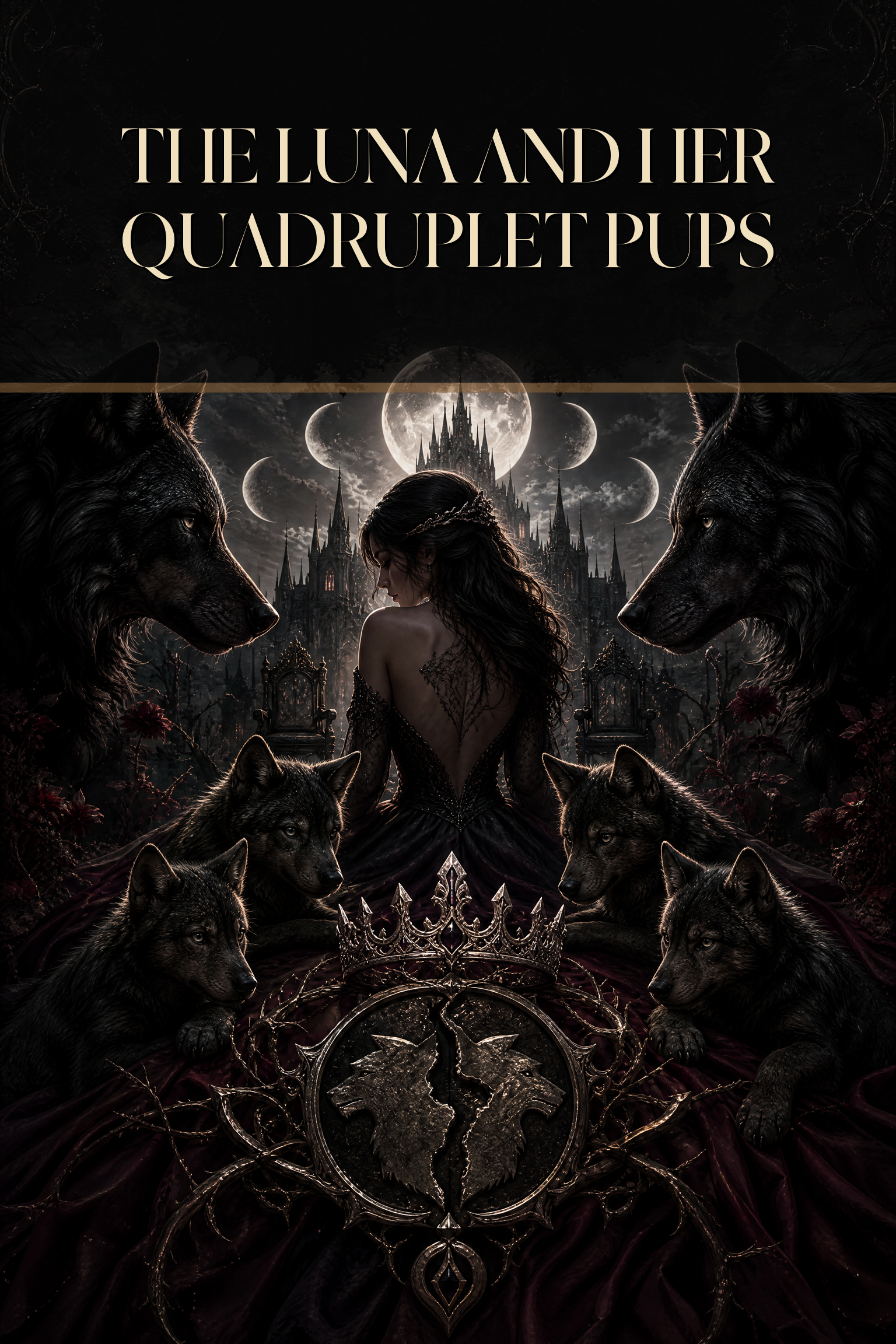 The Luna And Her Quadruplet Pups - Blackcrest Books cover art