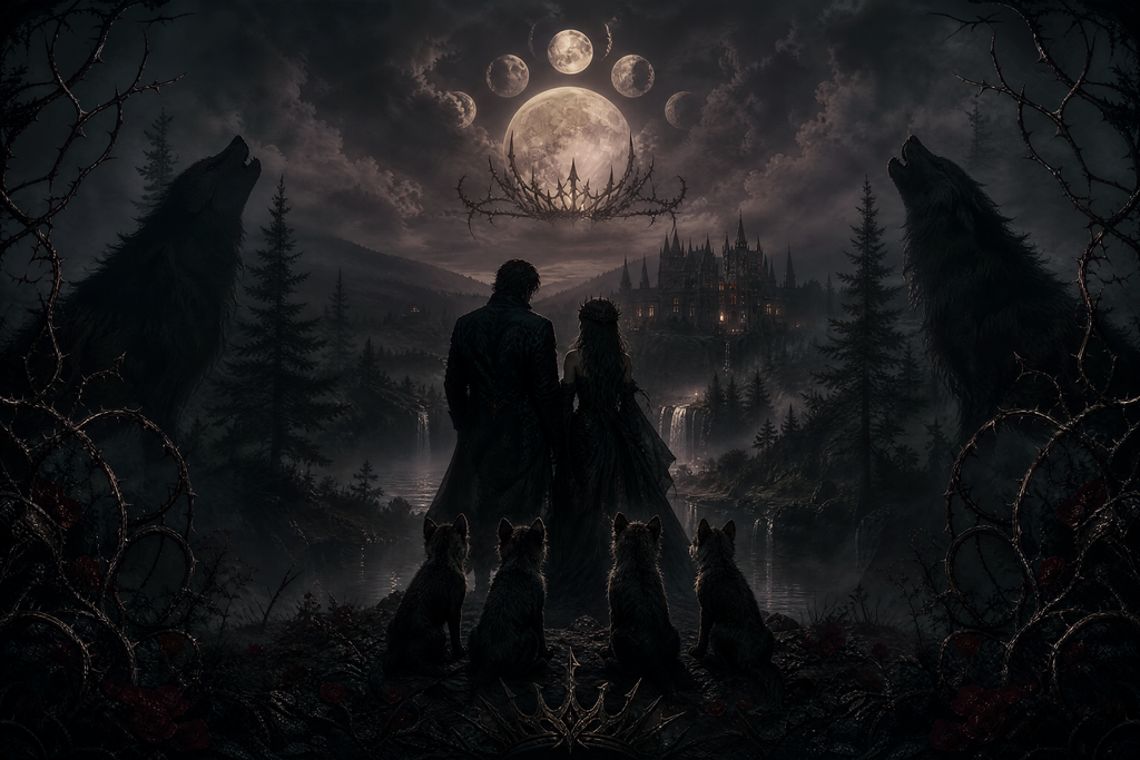 The Luna And Her Quadruplet Pups - Blackcrest Books mood artwork
