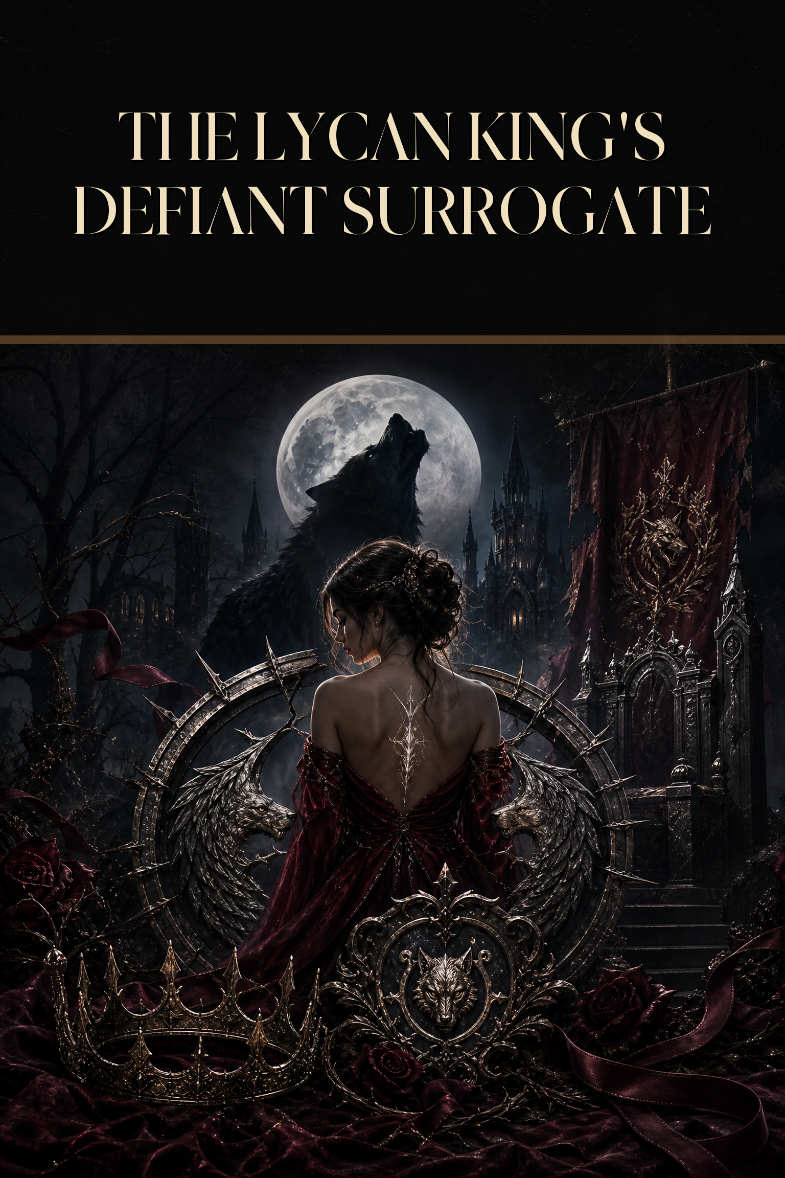 The Lycan King's Defiant Surrogate - Blackcrest Books preview cover image