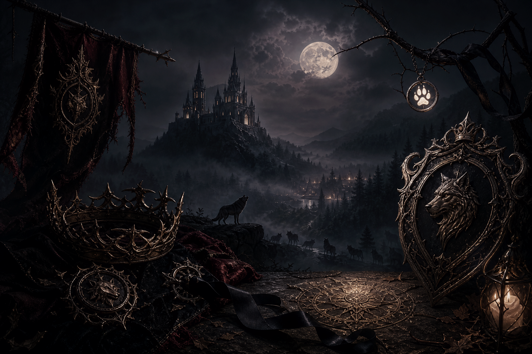 The Lycan King's Defiant Surrogate - Blackcrest Books preview mood image