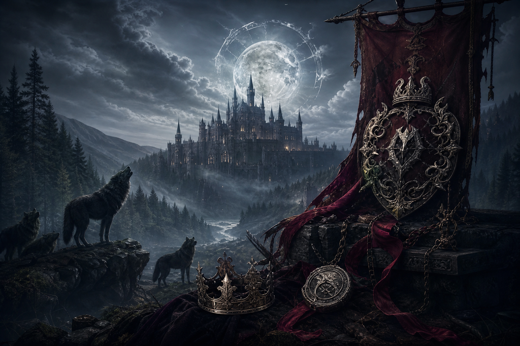 The Lycan King's Treasured Luna - Blackcrest Books mood artwork