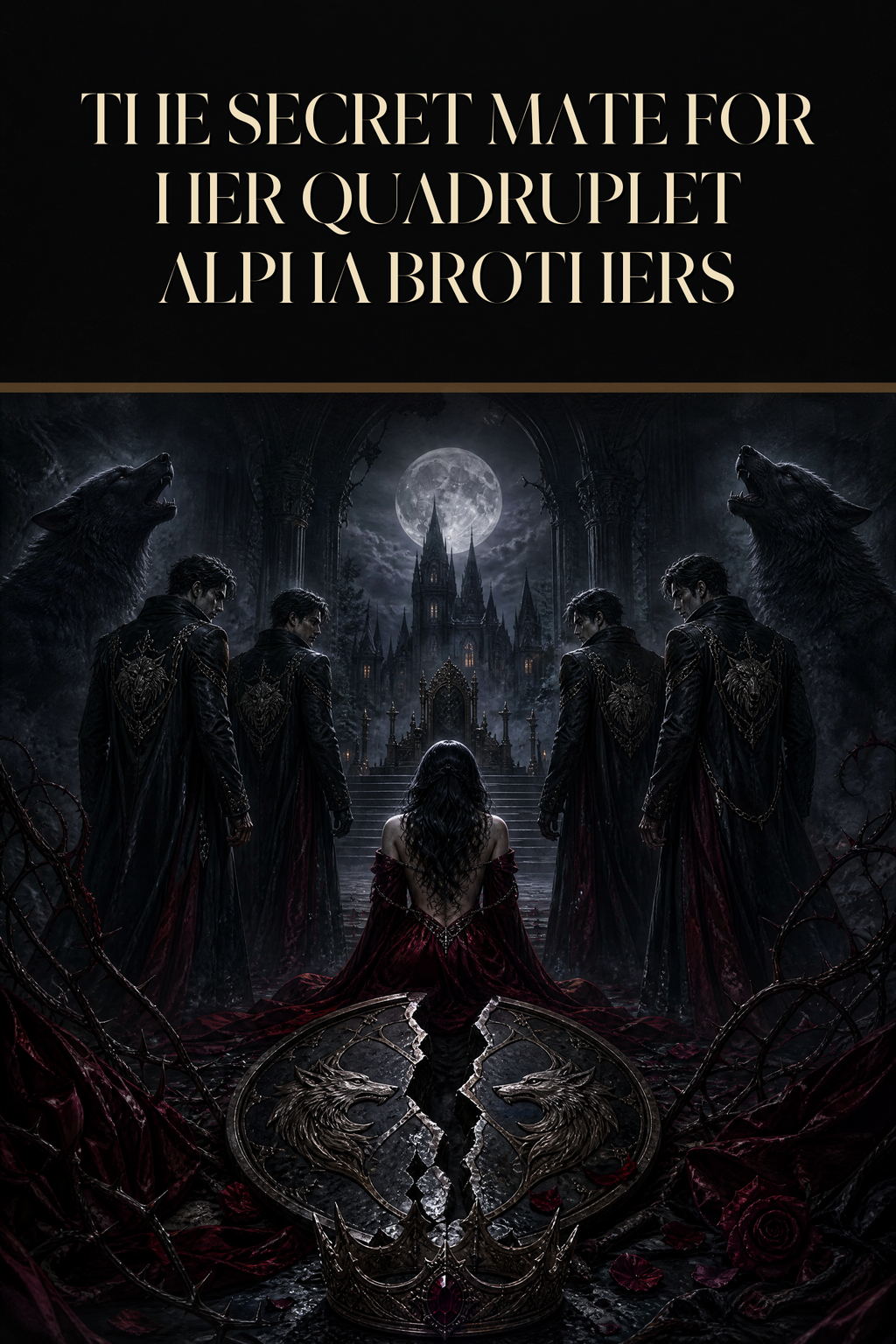 The Secret Mate For Her Quadruplet Alpha Brothers - Blackcrest Books cover art