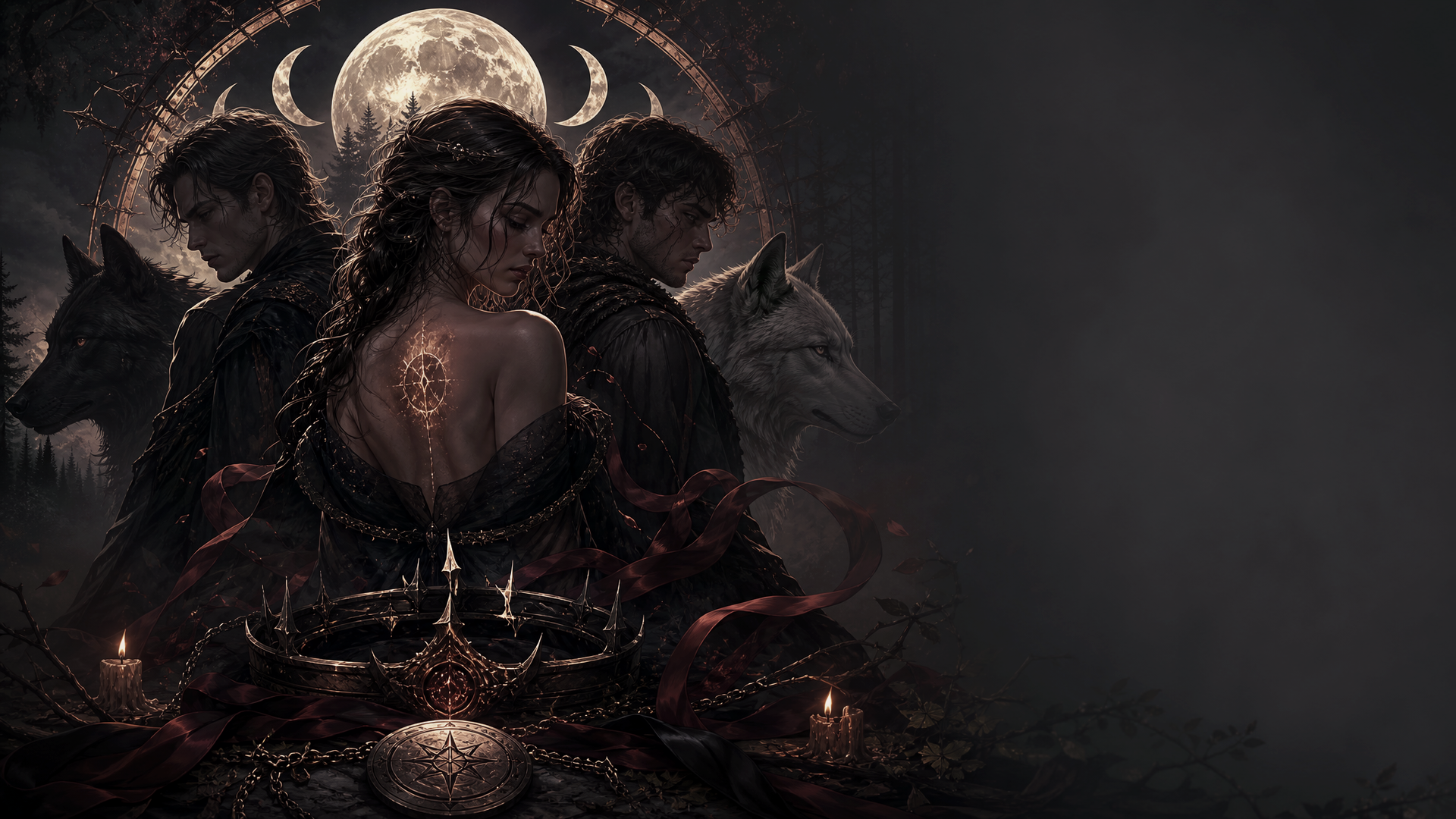 Torn Between Her Alphas - Blackcrest Books blog artwork