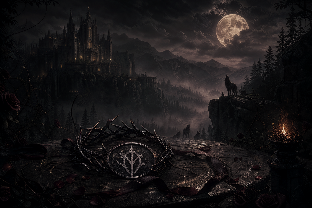 Virgin Sacrifice To The Last Lycan - Blackcrest Books mood artwork