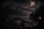 Virgin Sacrifice To The Last Lycan - Blackcrest Books mood artwork